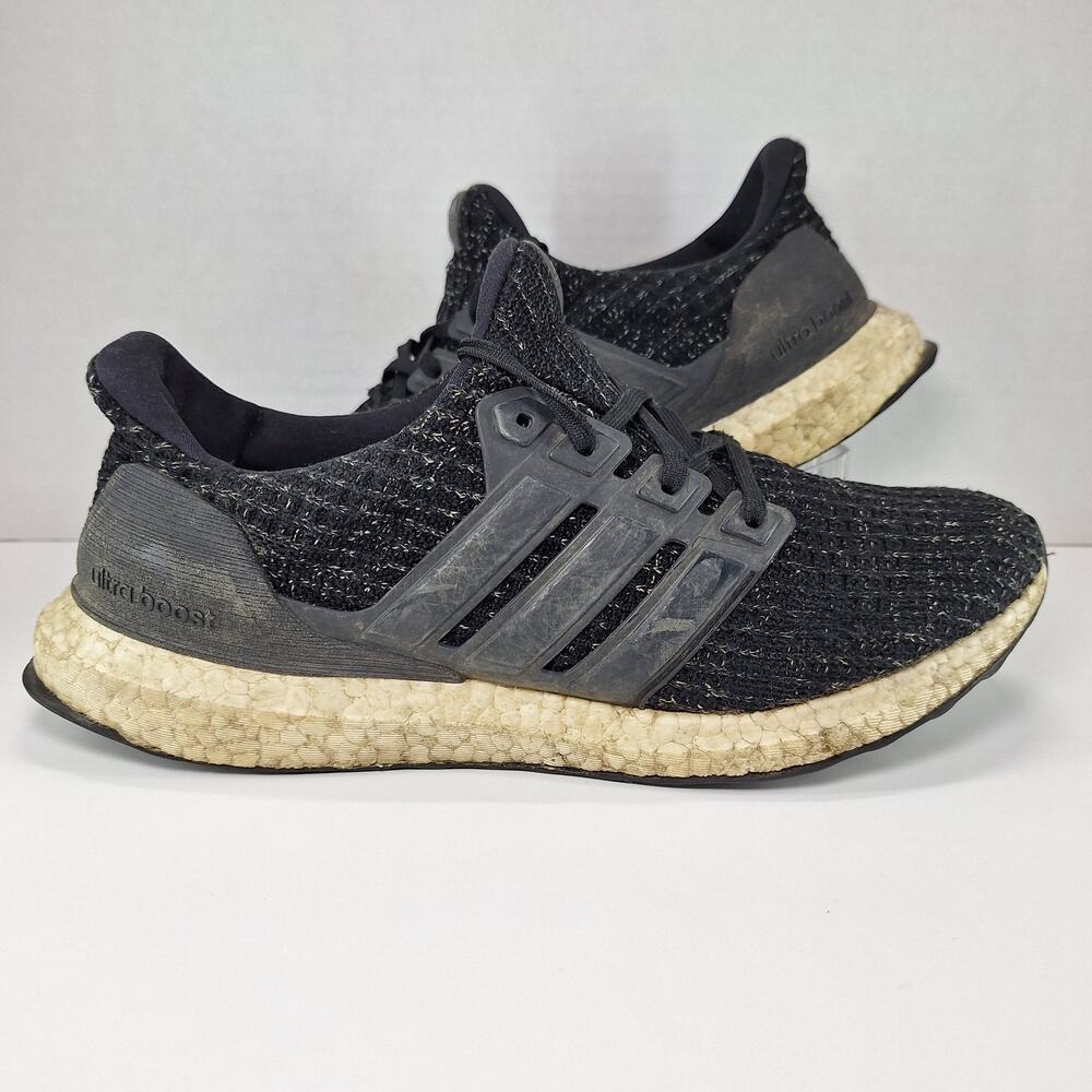 Adidas UltraBoost 4.0 Mens 8.5 Black White Speckle F36153 Running Shoes Sneakers